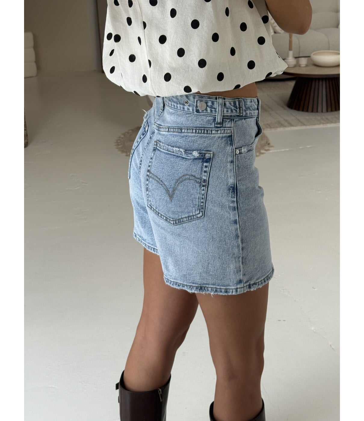 Short denim blauw | Iris
