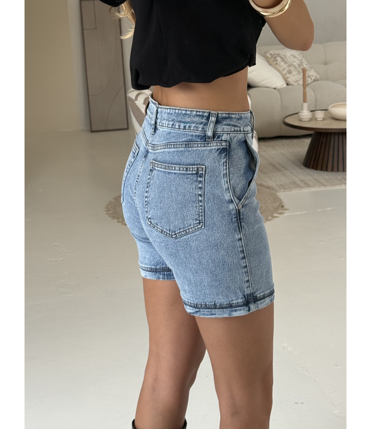 Short denim blauw | Lotte