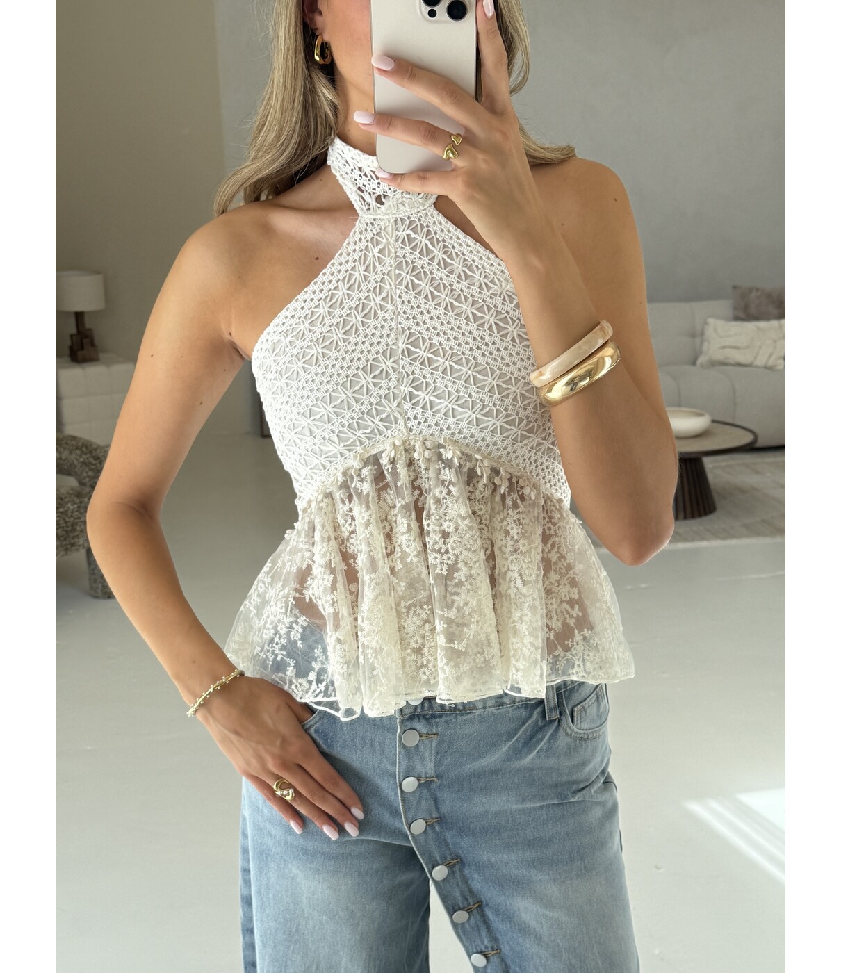 Top beige | Lisanne