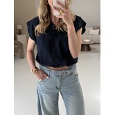 Top donkerblauw | Eloise