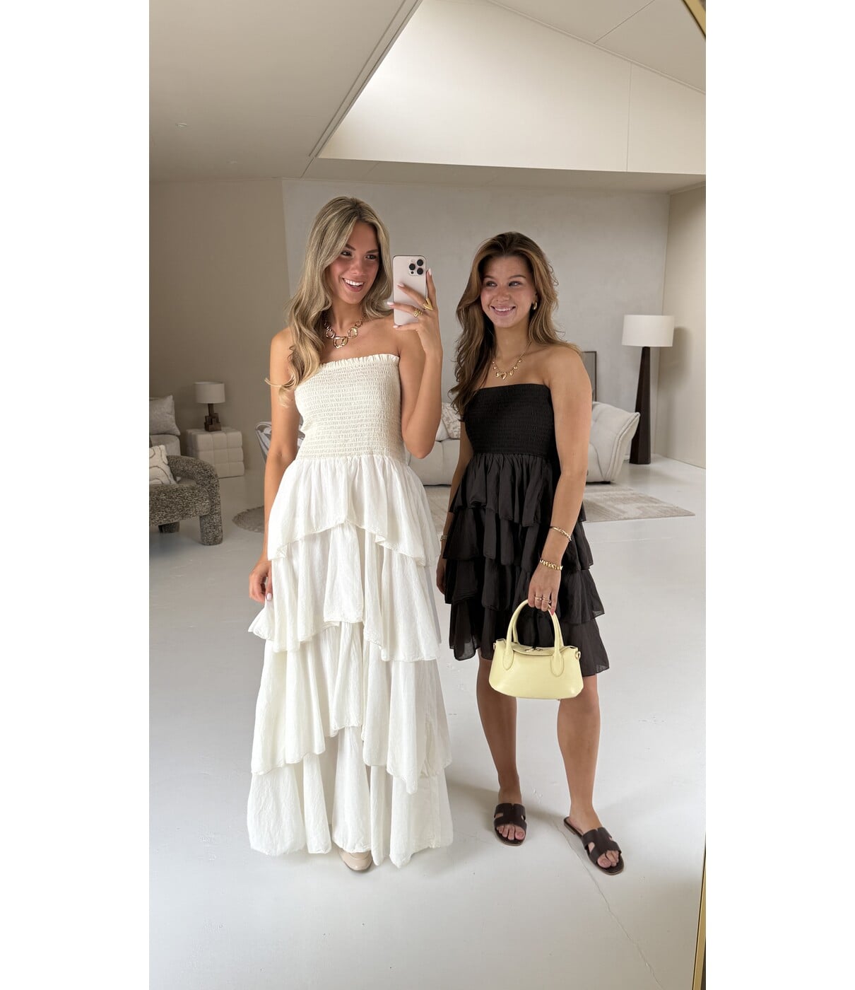 Jurk off white | Juna