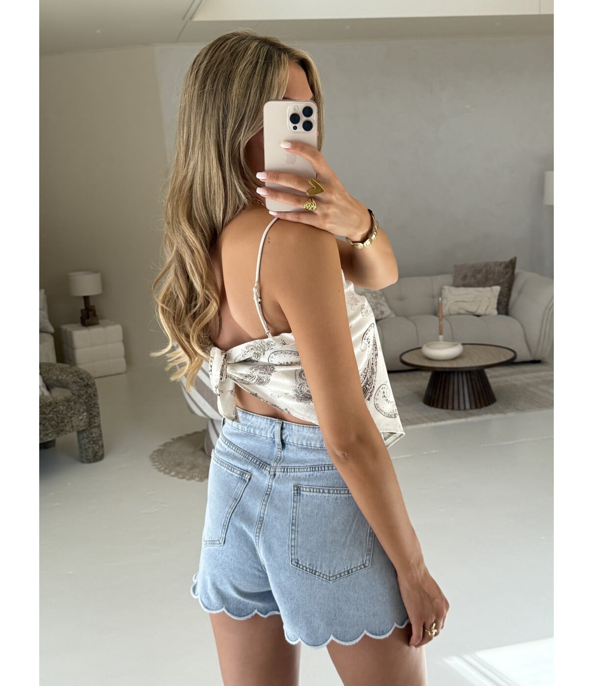 Top bandana beige | Aimee