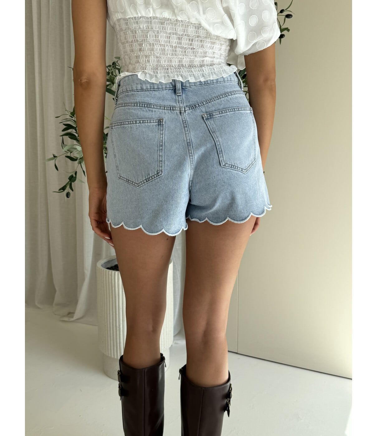 Short denim blauw | Elodie