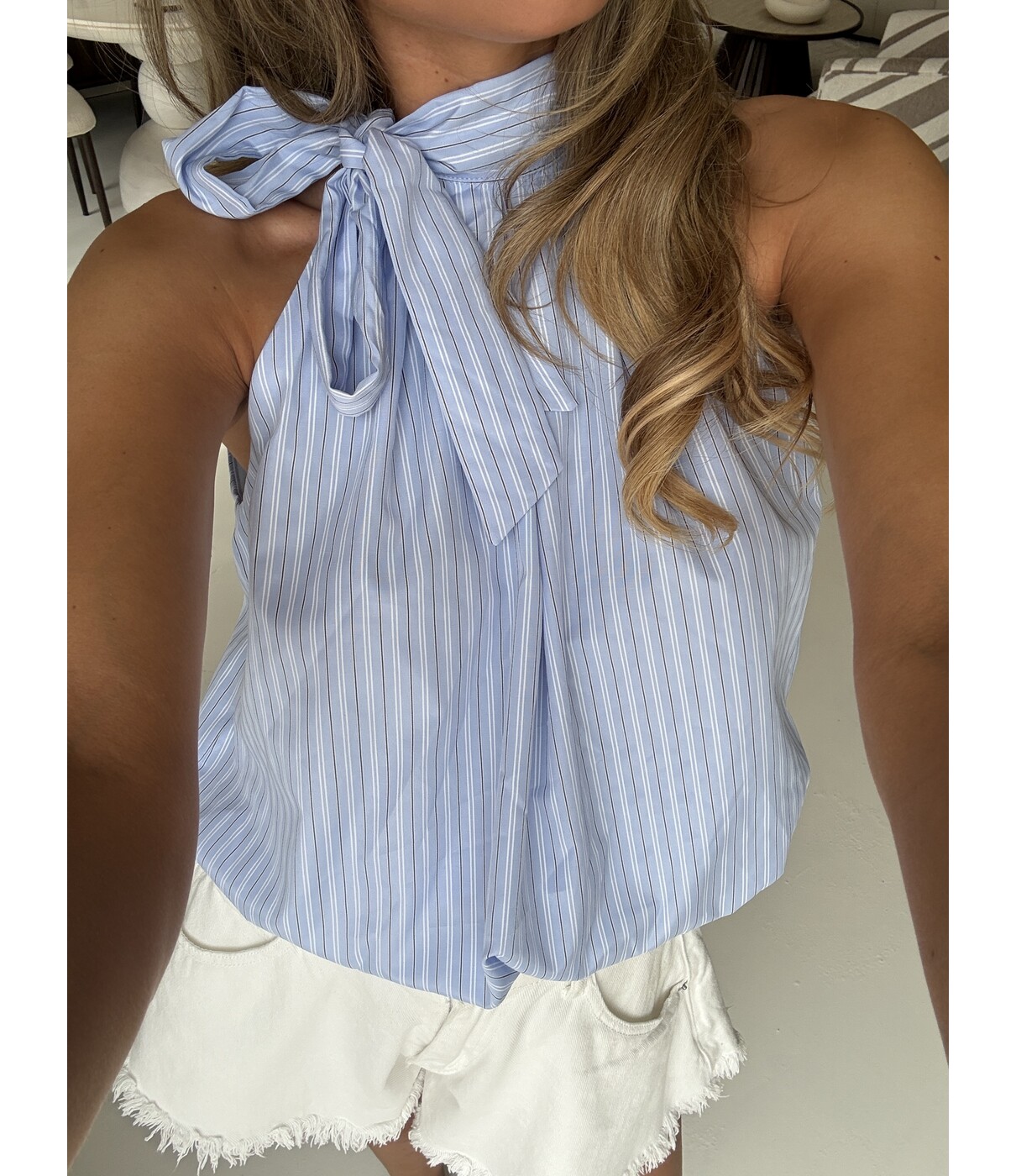 Top gestreept blauw | Ilse