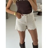 Short denim beige | Elodie