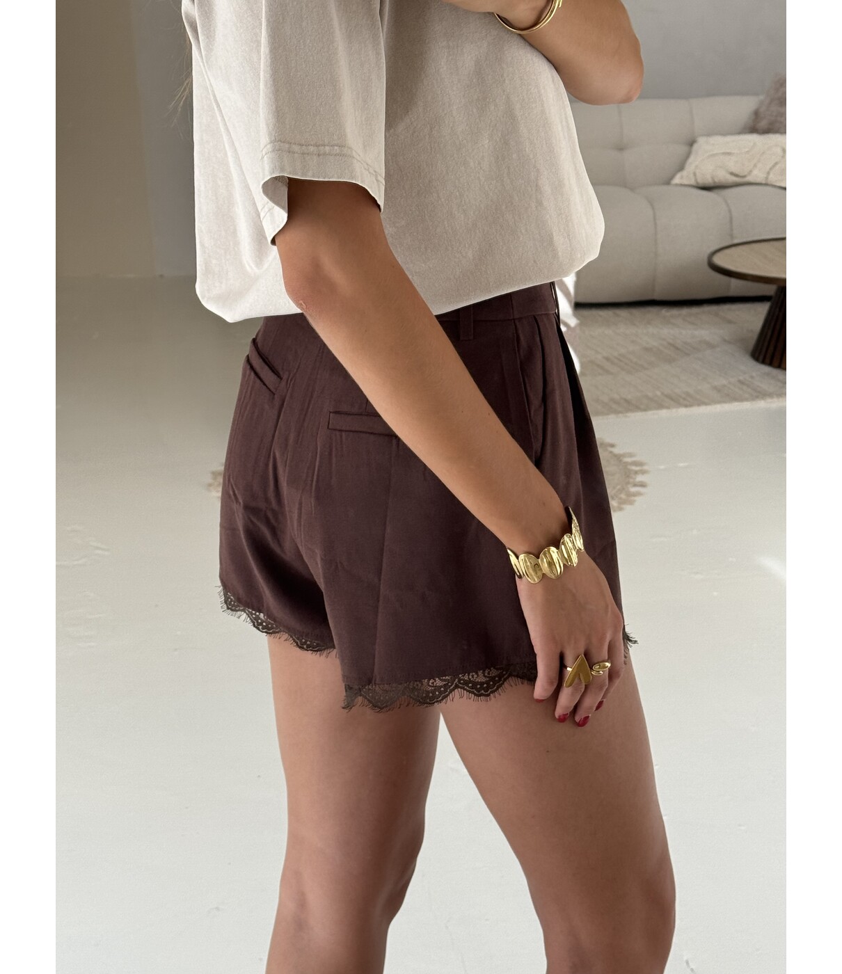Short kant bruin | Ella