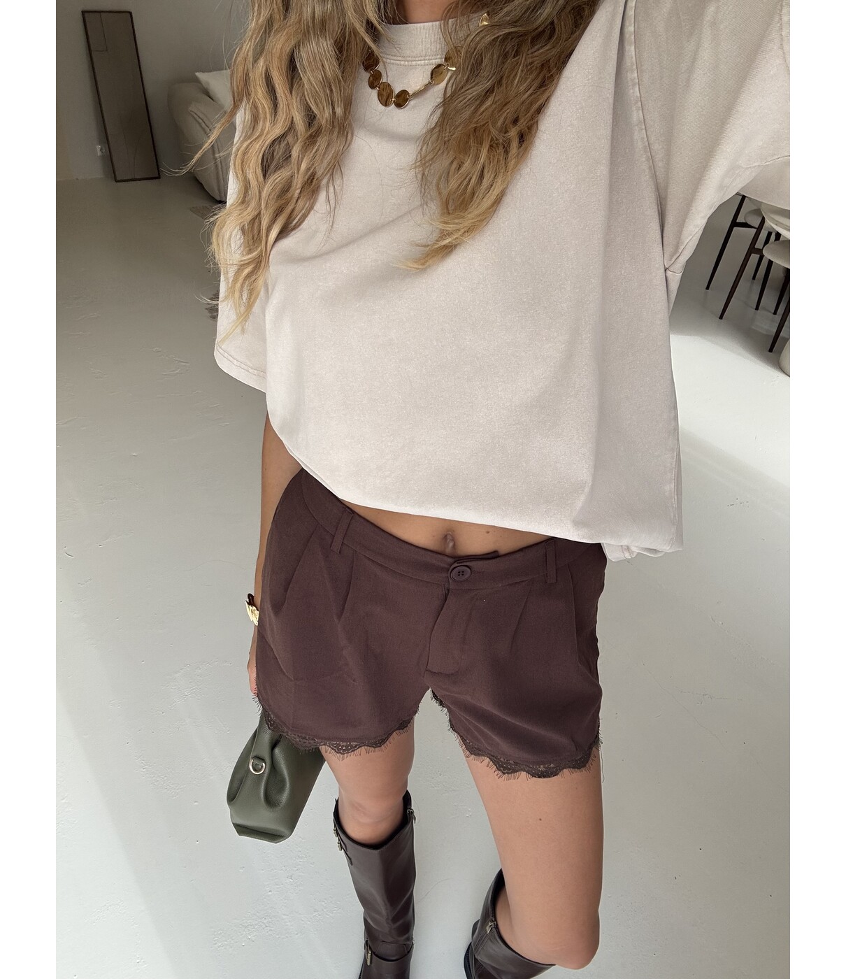 Short kant bruin | Ella