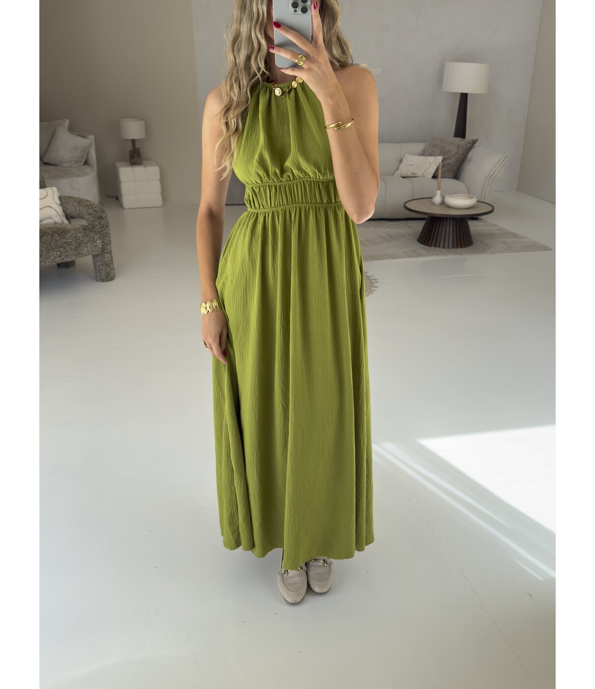 Jurk groen | Olivia