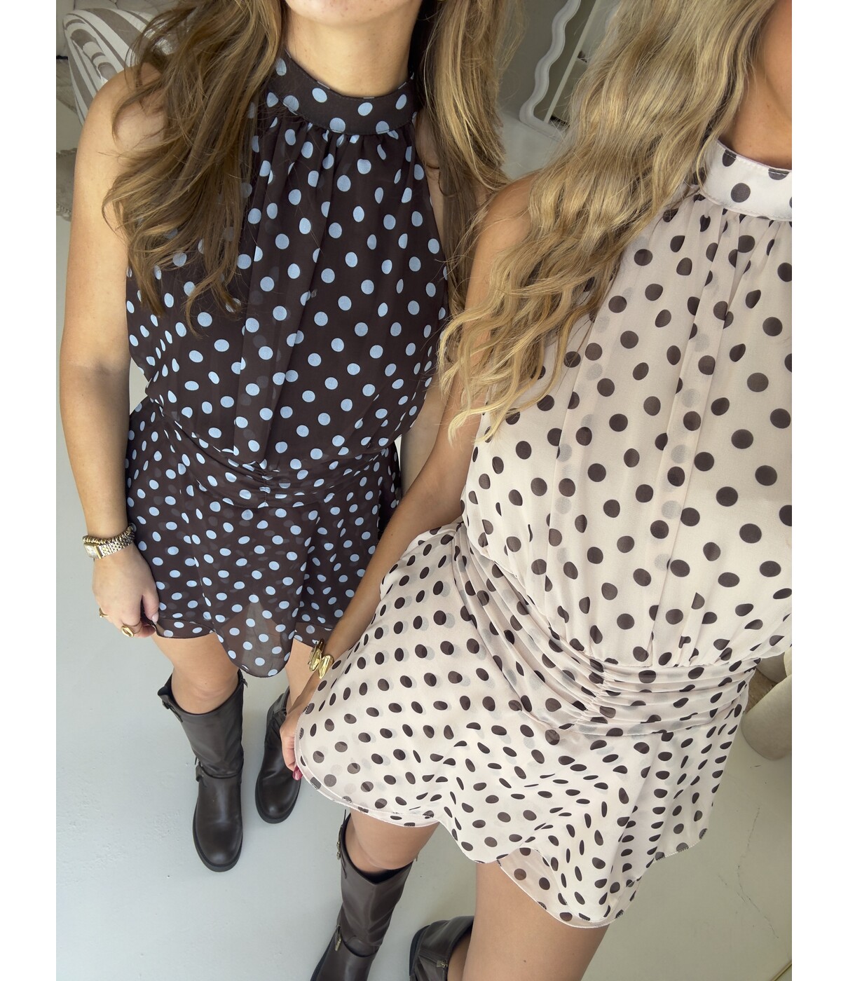 Playsuit beige polkadot | Minke