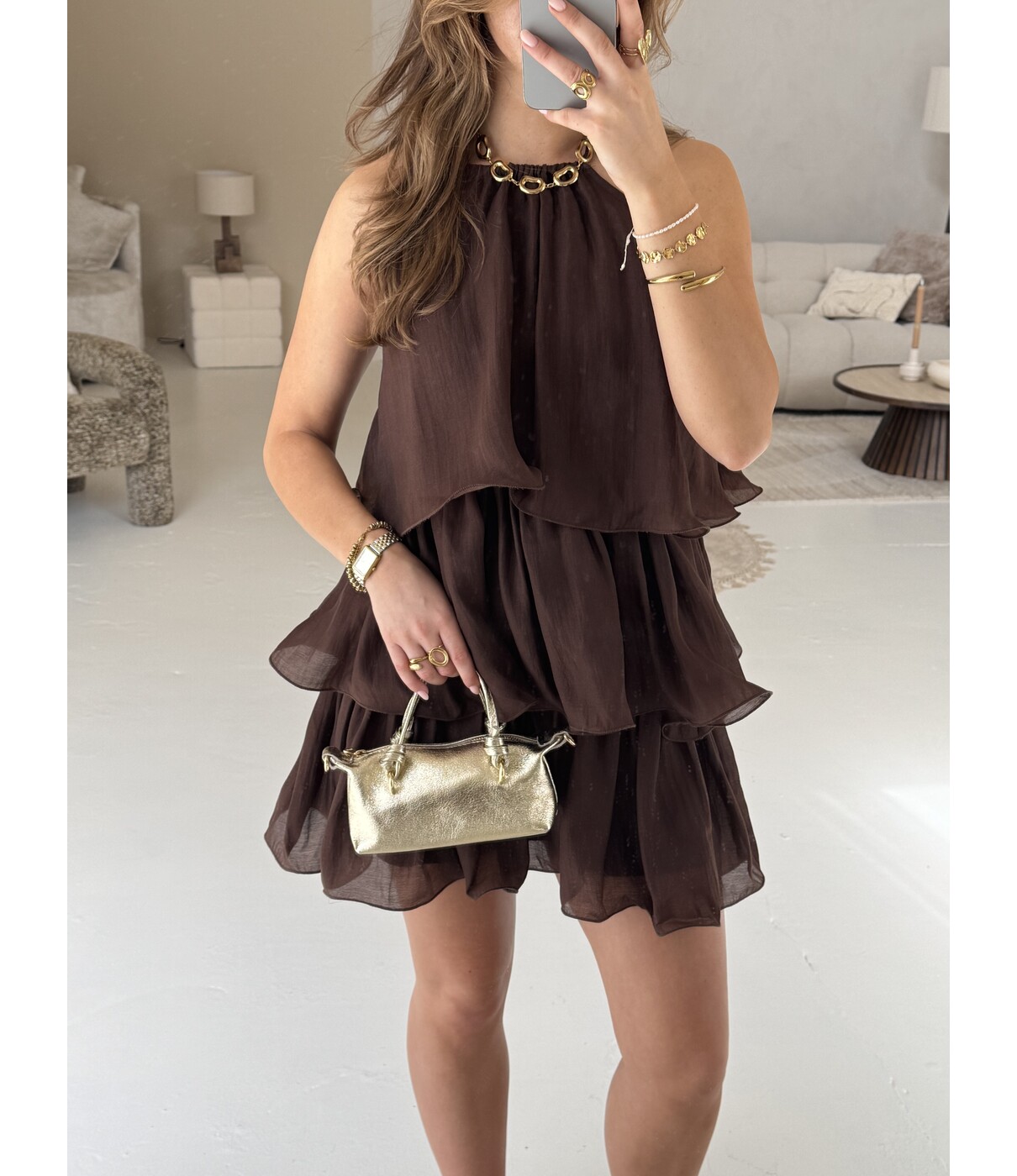 Jurk bruin | Kelly