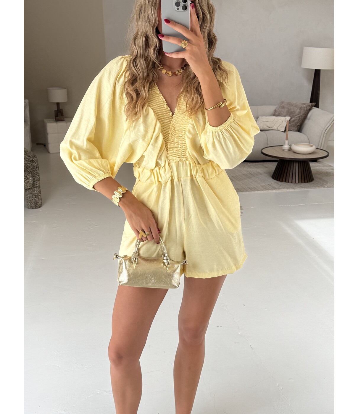 Playsuit geel | Jane