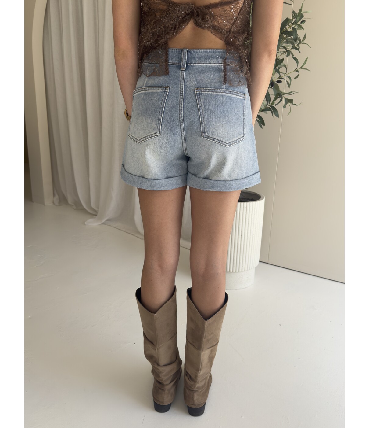 Short denim blauw | Indy