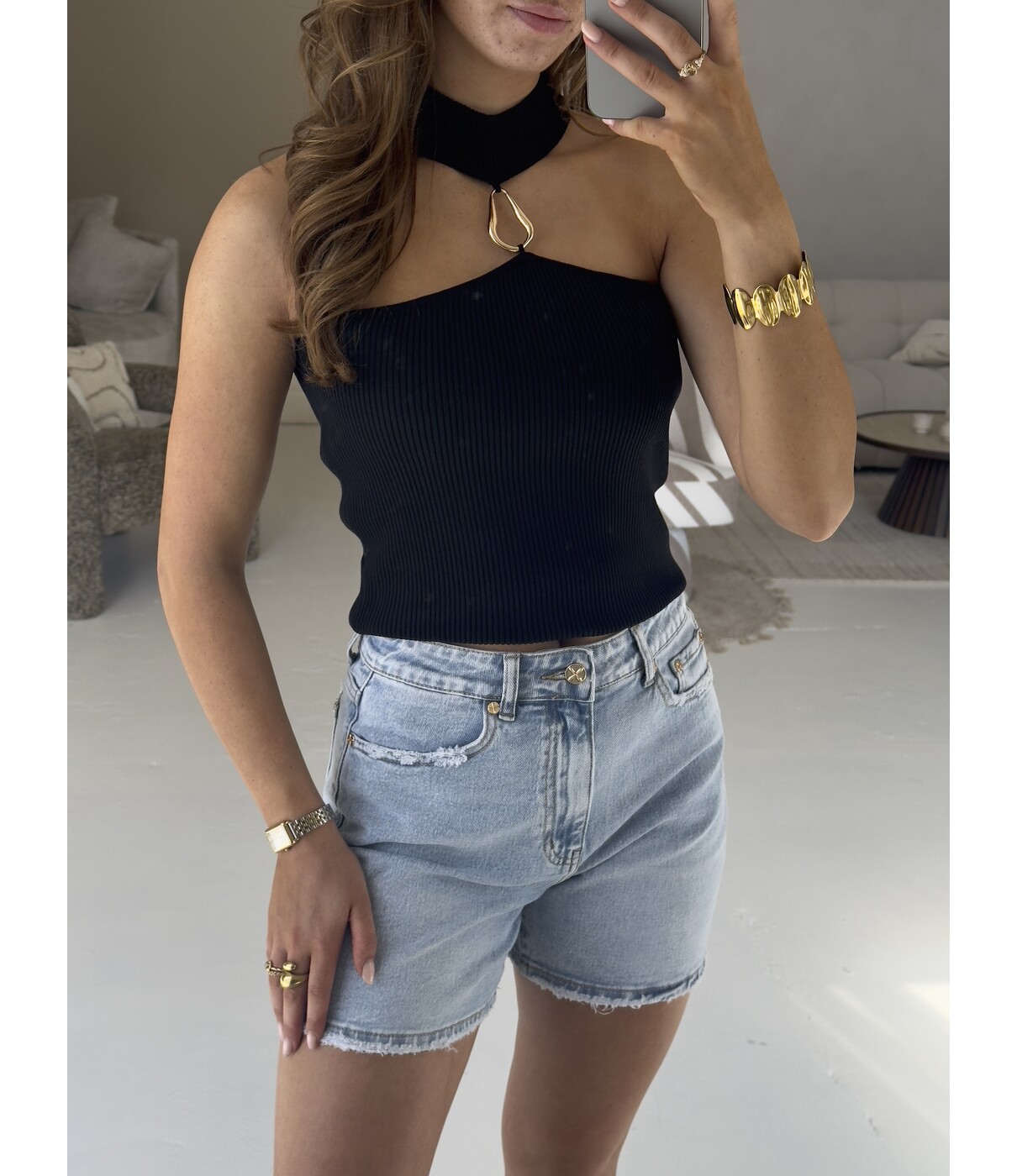 Top zwart | Rita