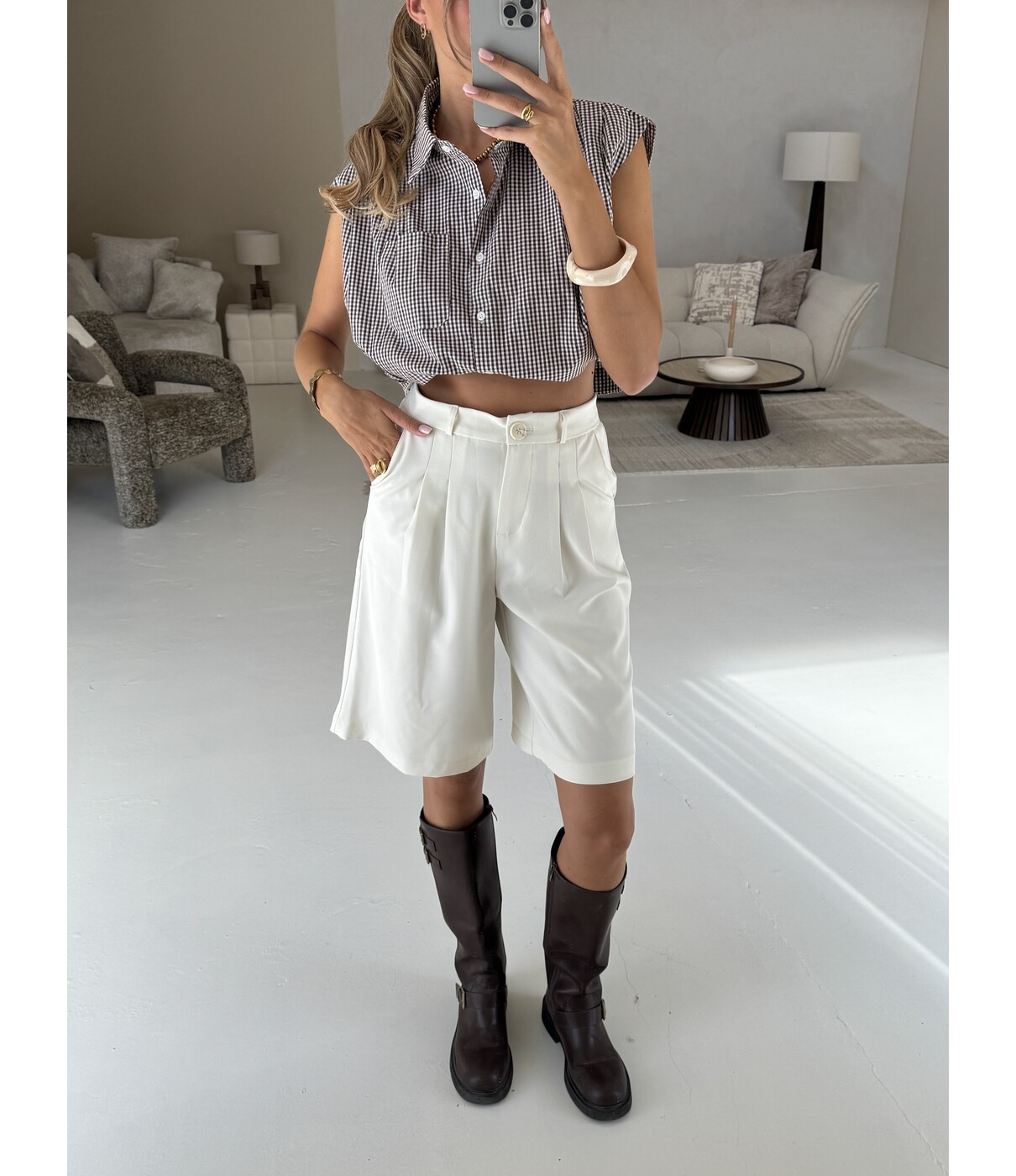 Bermuda pantalon | wit