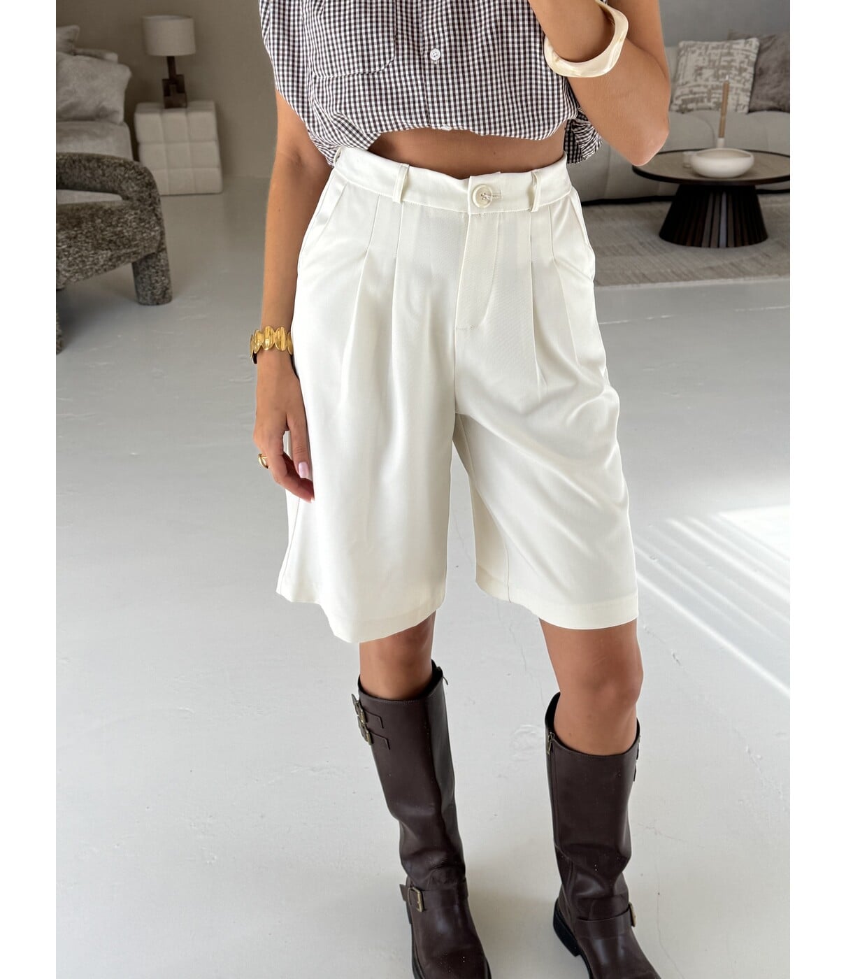 Bermuda pantalon | wit