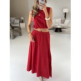 Set linnen rood | Stefanie