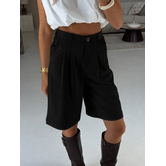 Bermuda pantalon | zwart