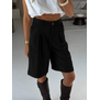 Bermuda pantalon | zwart