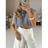 Top geruit blauw | Eloise