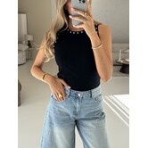 Tanktop zwart | Studs