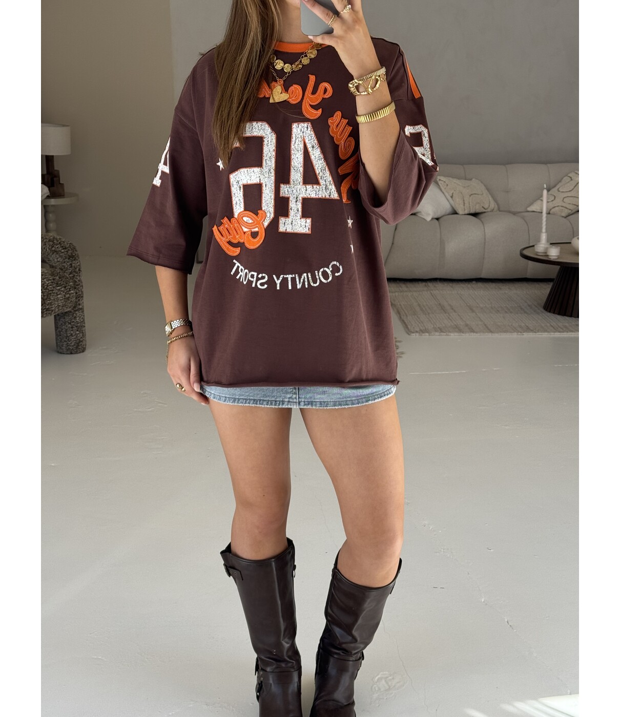 T-shirt baseball bruin | New York
