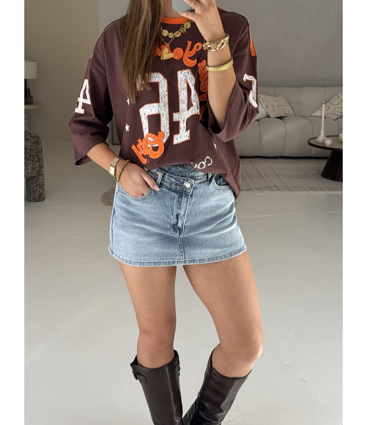 T-shirt baseball bruin | New York