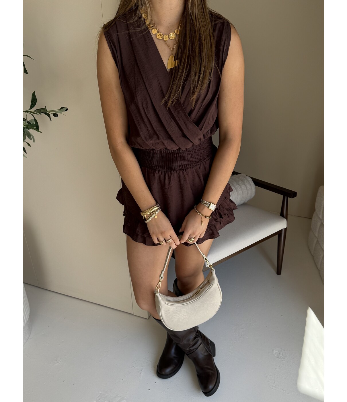 Playsuit bruin | Carmen