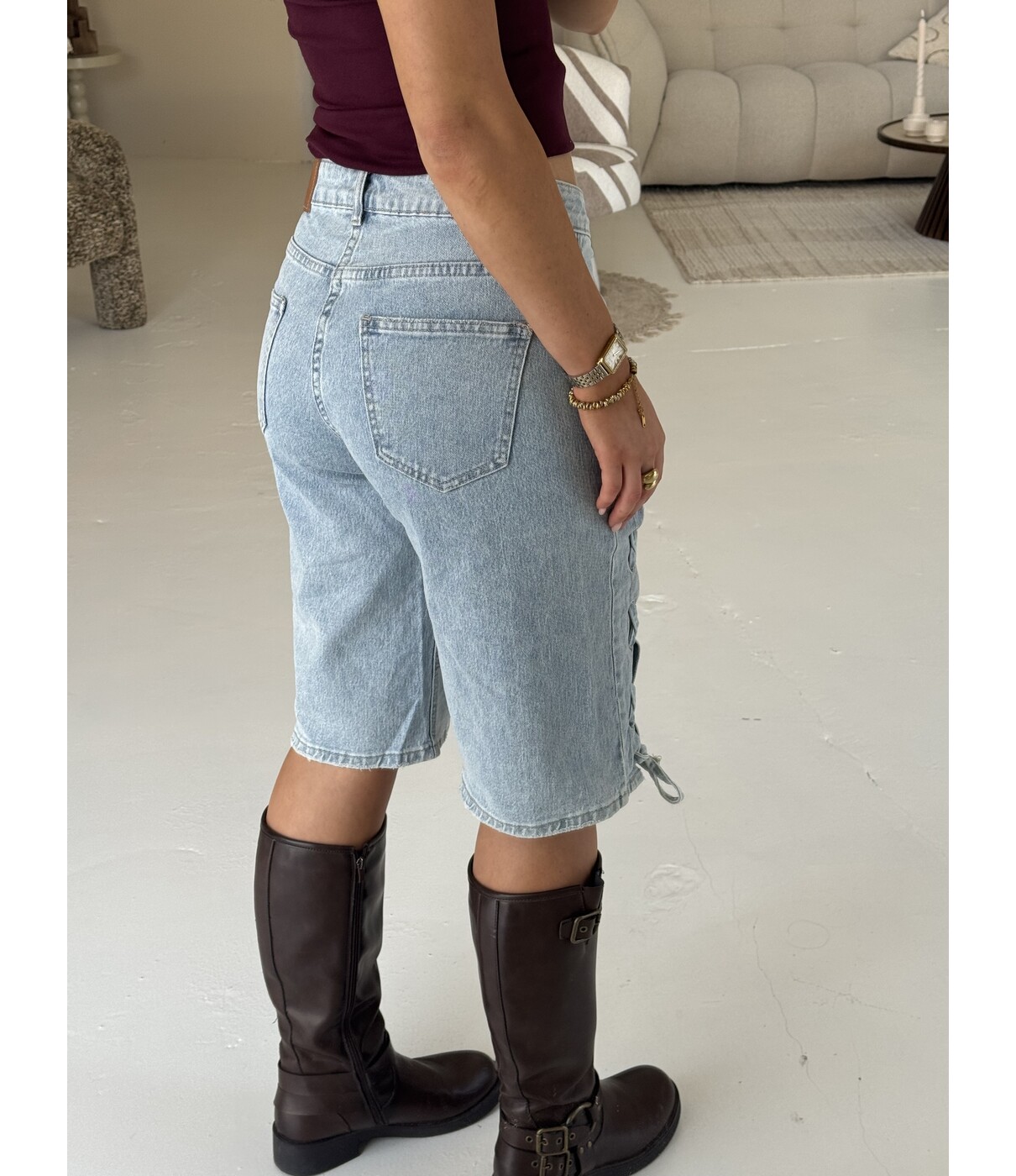 Jort denim blauw | Enya