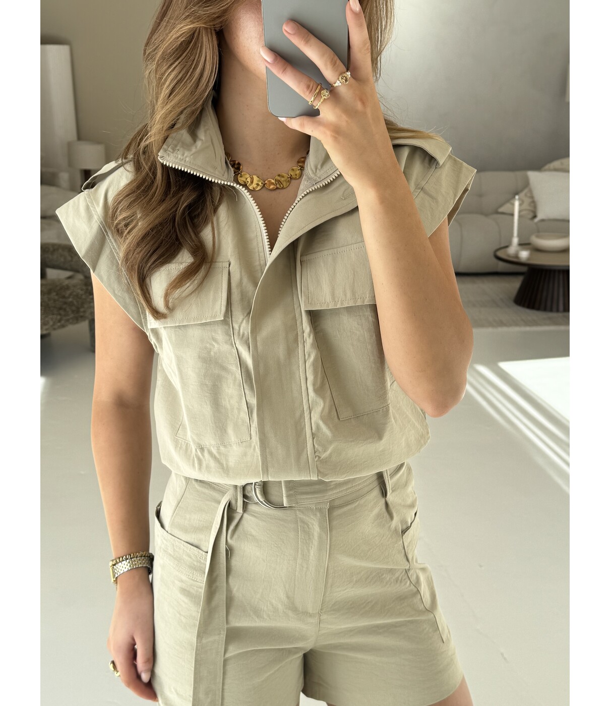 Gilet taupe | Liora