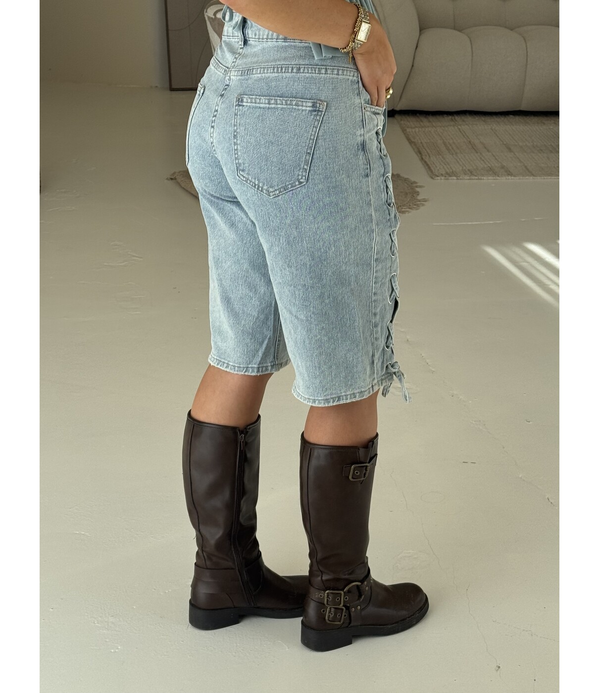 Jort denim blauw | Enya