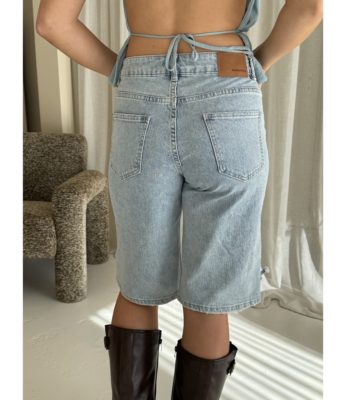 Jort denim blauw | Enya