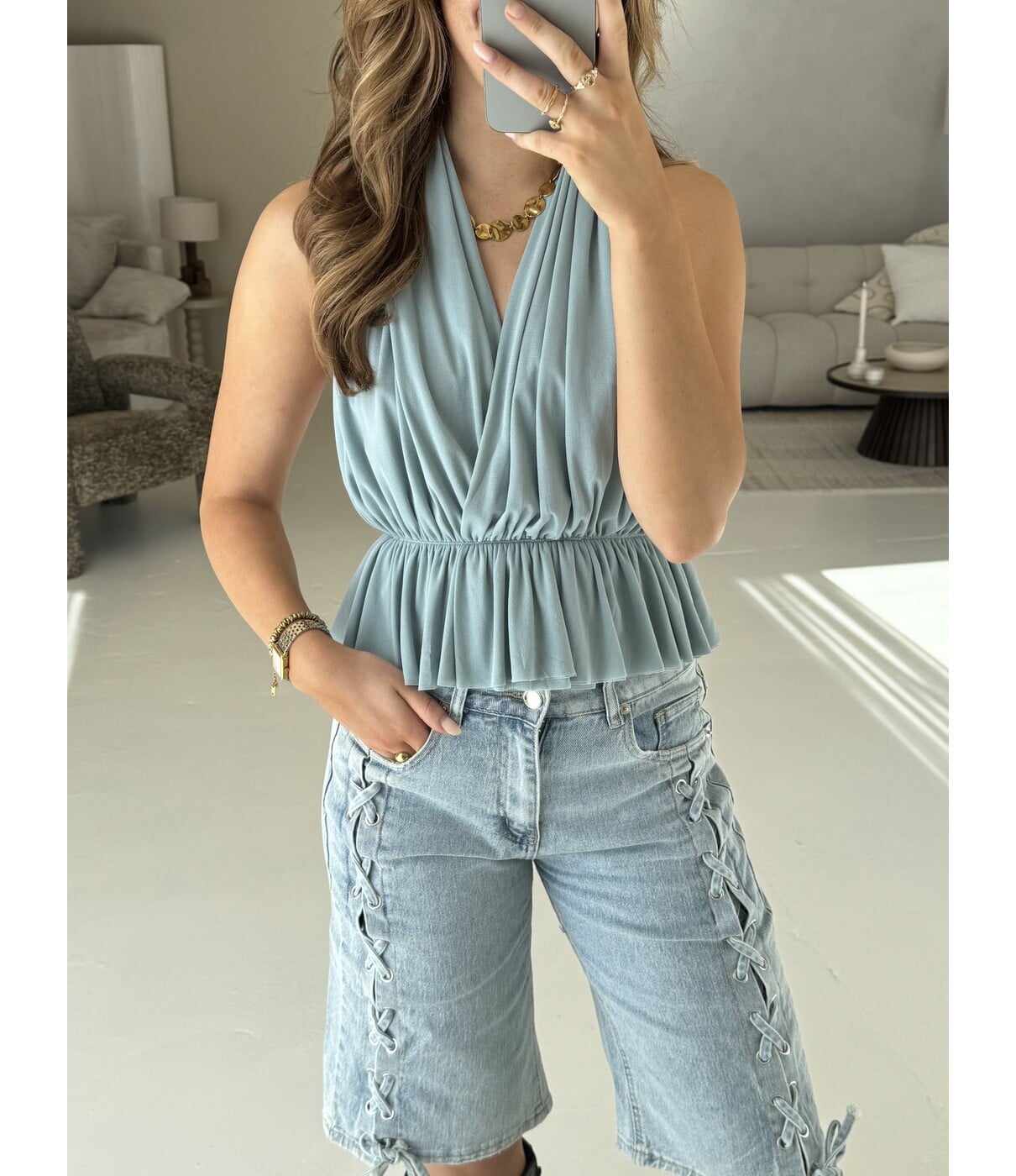 Top blauw | Imre