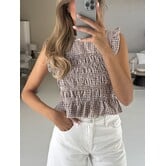 Top geruit bruin | Zara