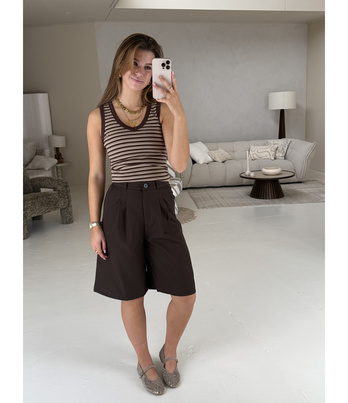 Bermuda pantalon | bruin