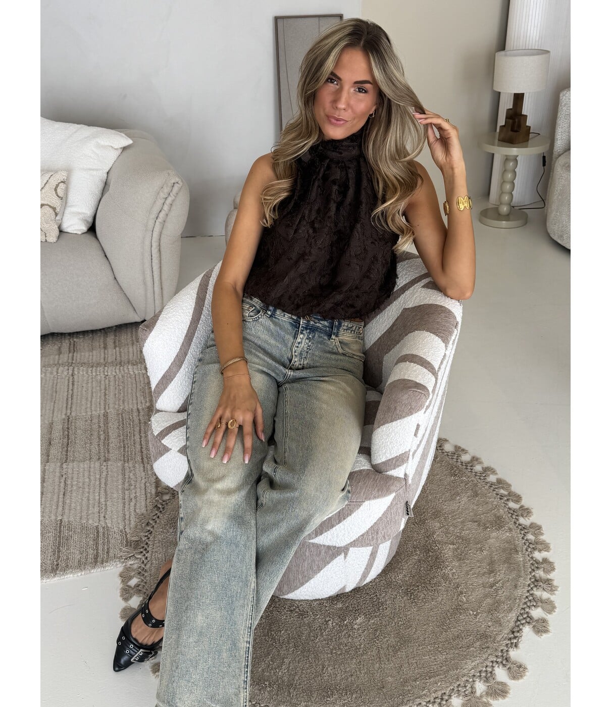 Jeans straight leg dirty wash | Shannon