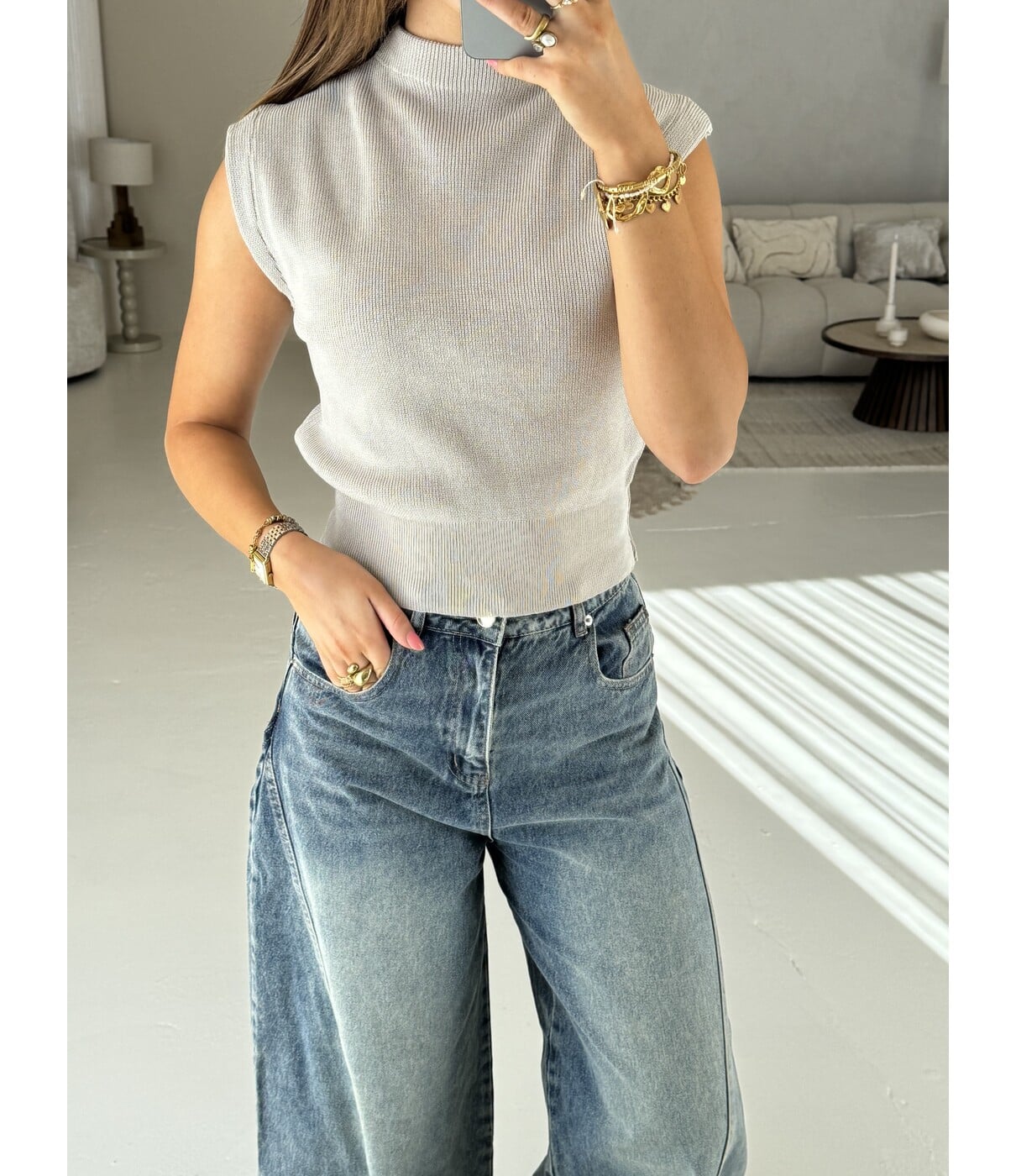 Top taupe | Sharon