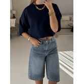 Top donkerblauw | Samie