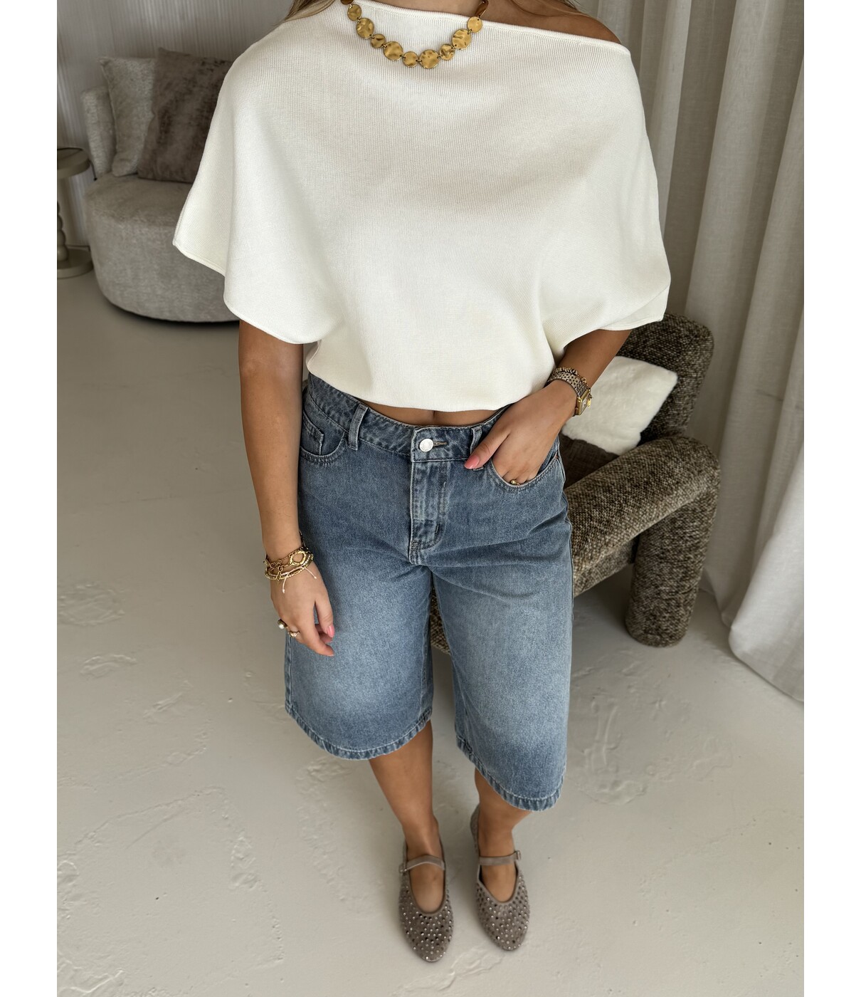 Top off white | Mieke