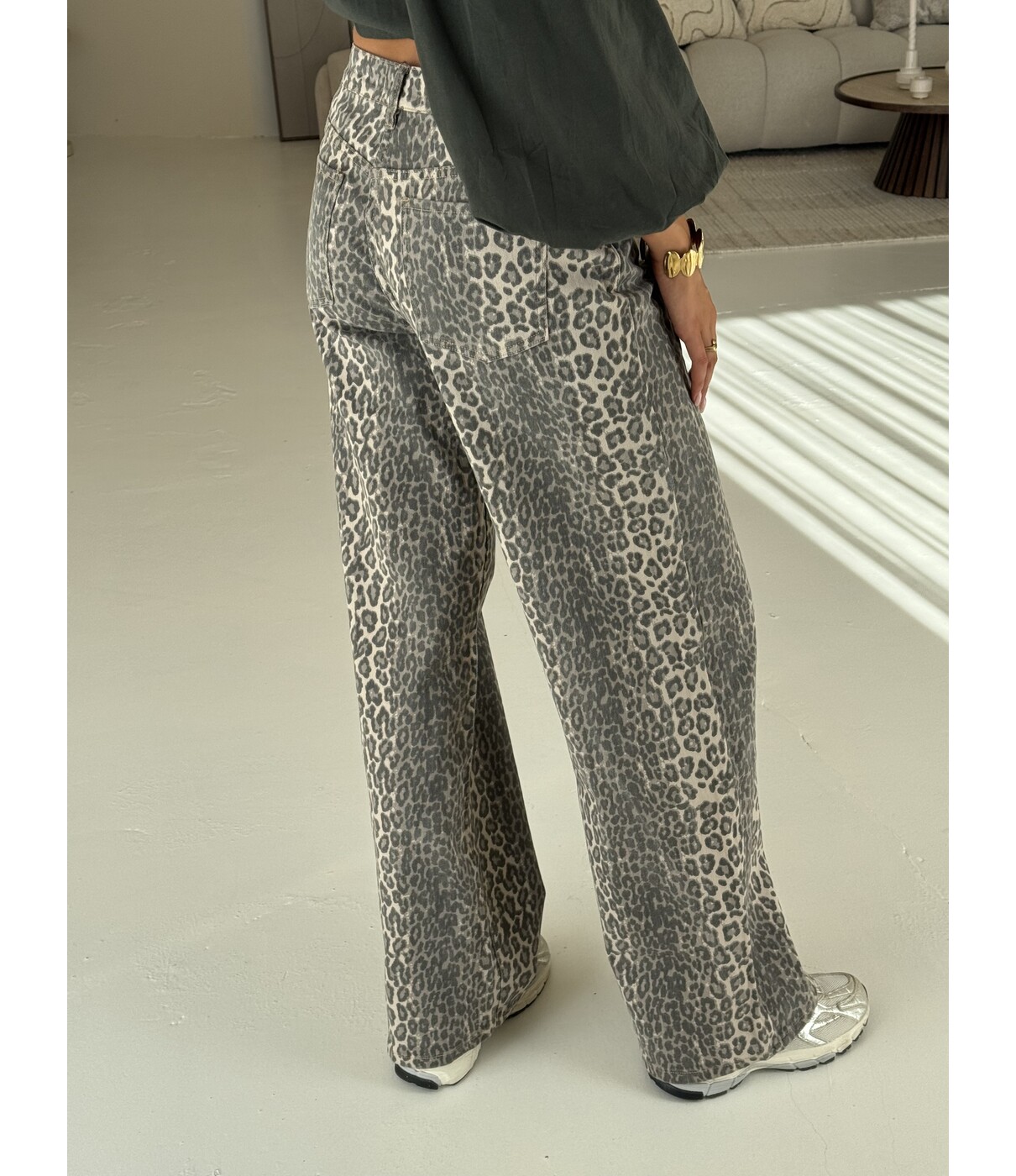 Jeans leopard extra long | Jacky