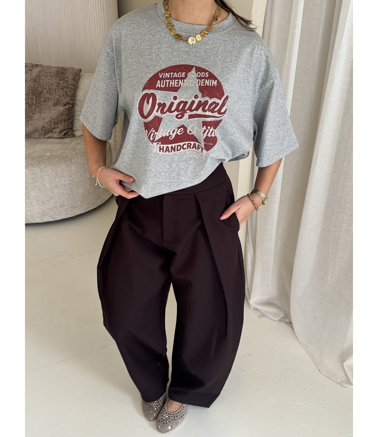 Broek bruin | Natalie