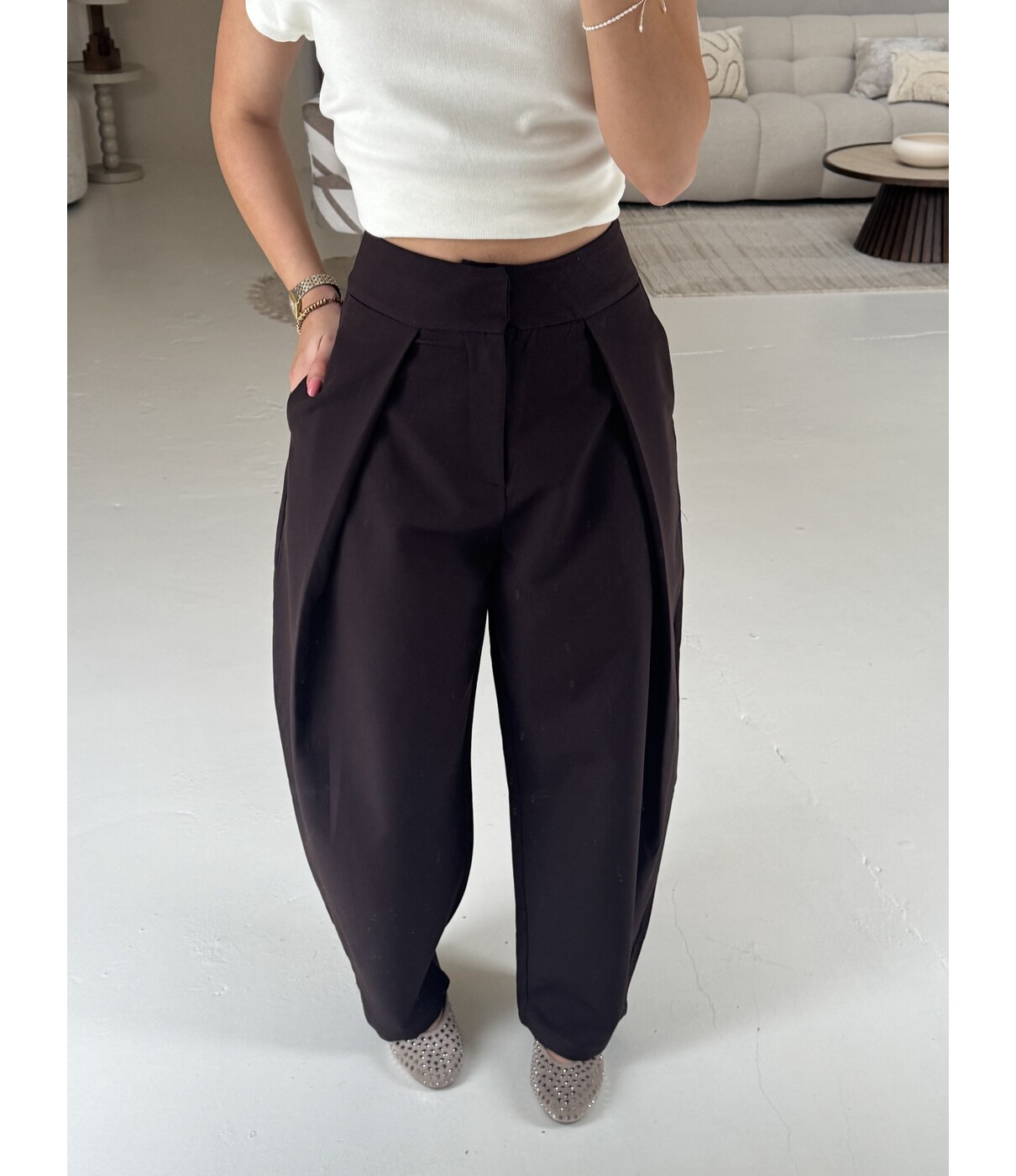 Broek bruin | Natalie