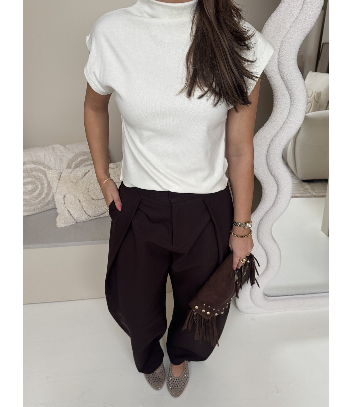 Broek bruin | Natalie