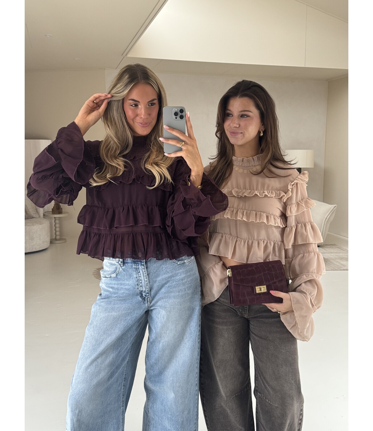 Blouse taupe | Shanti