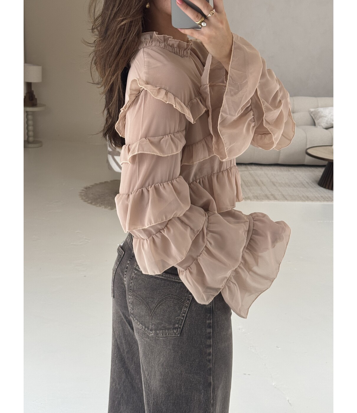 Blouse taupe | Shanti