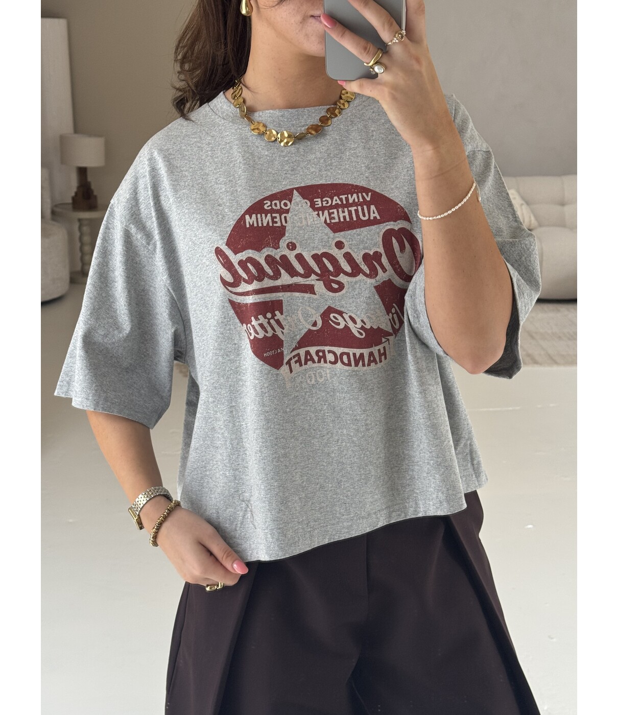 T-shirt grijs | Original