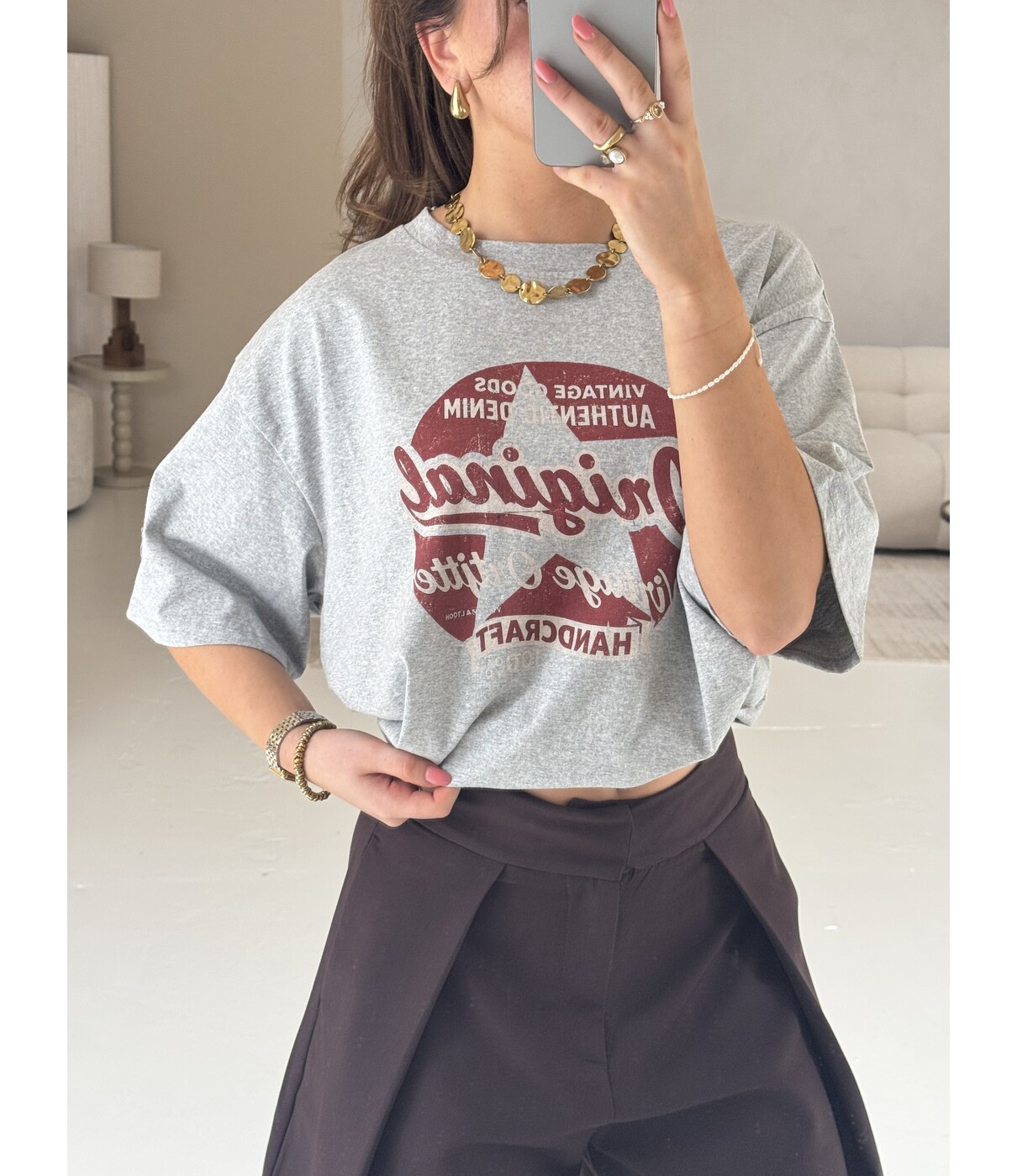 T-shirt grijs | Original