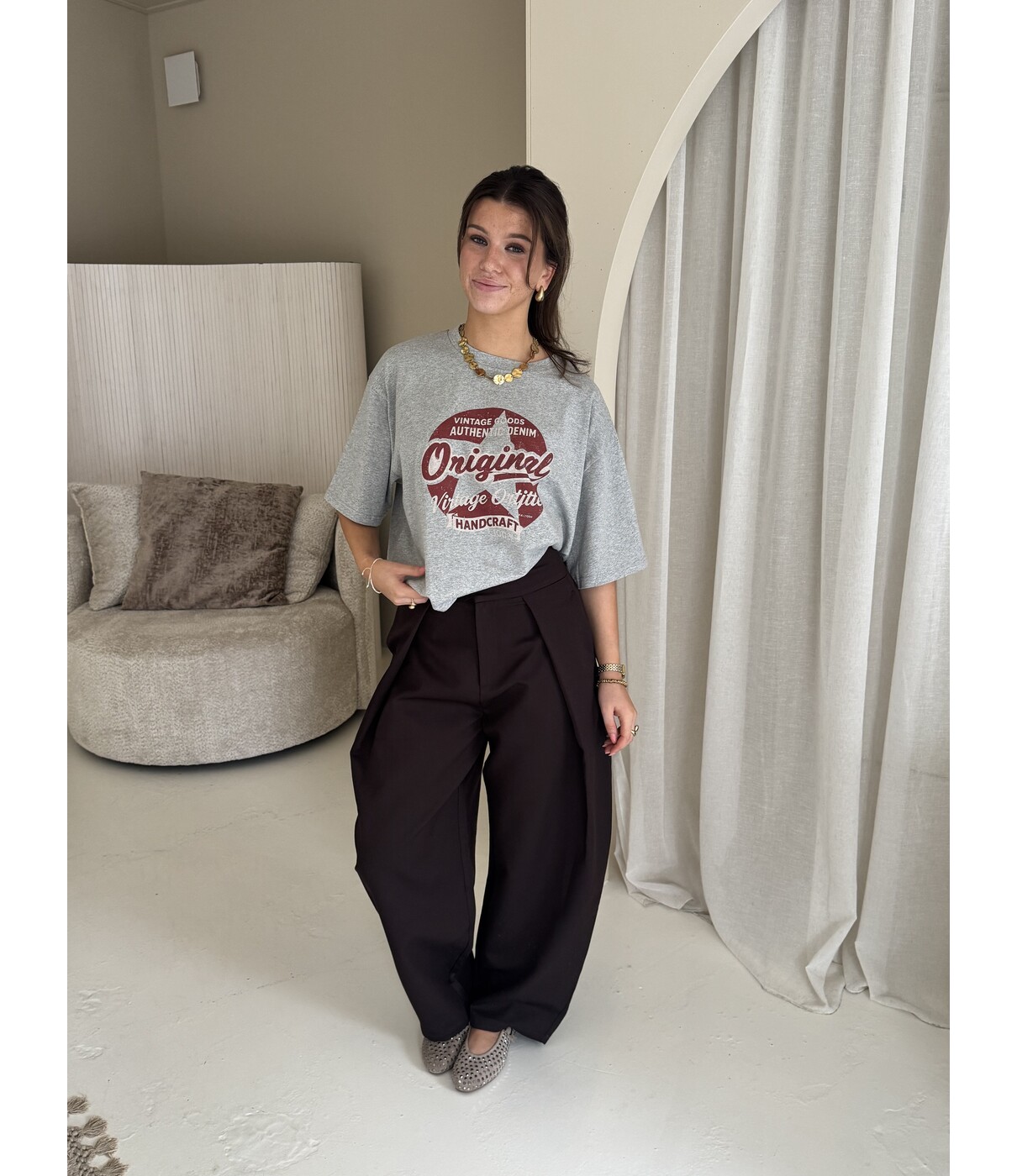 T-shirt grijs | Original