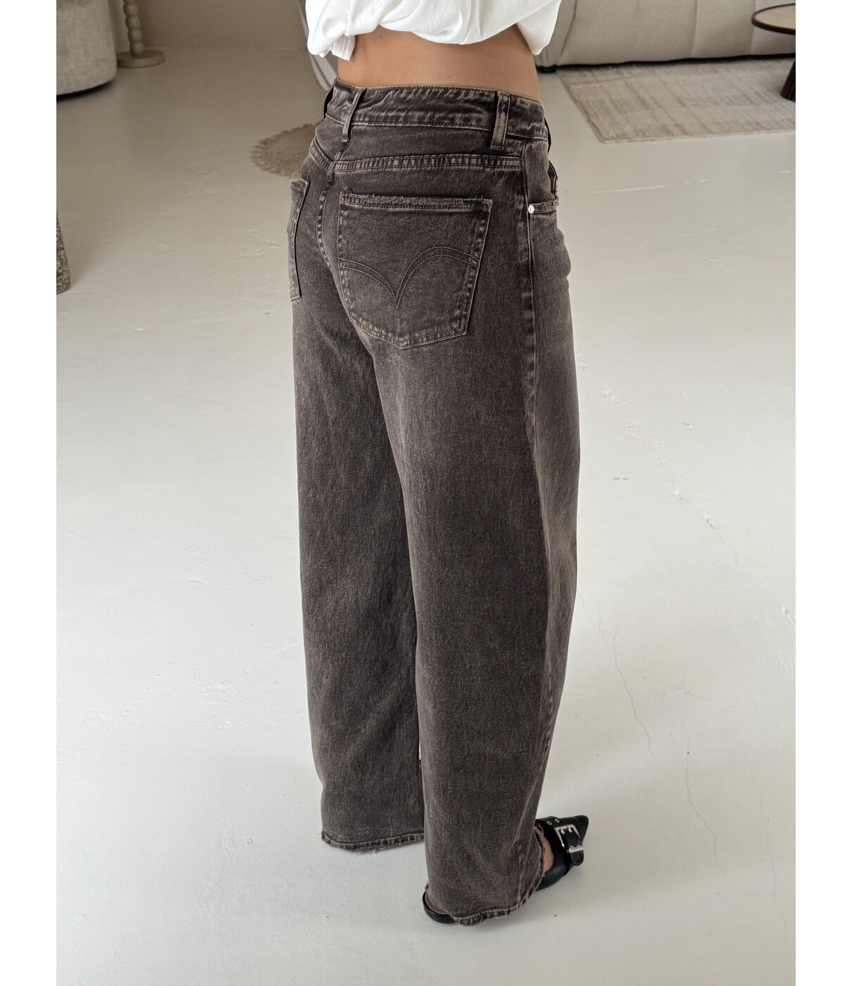 Jeans balloon grijs | Sem