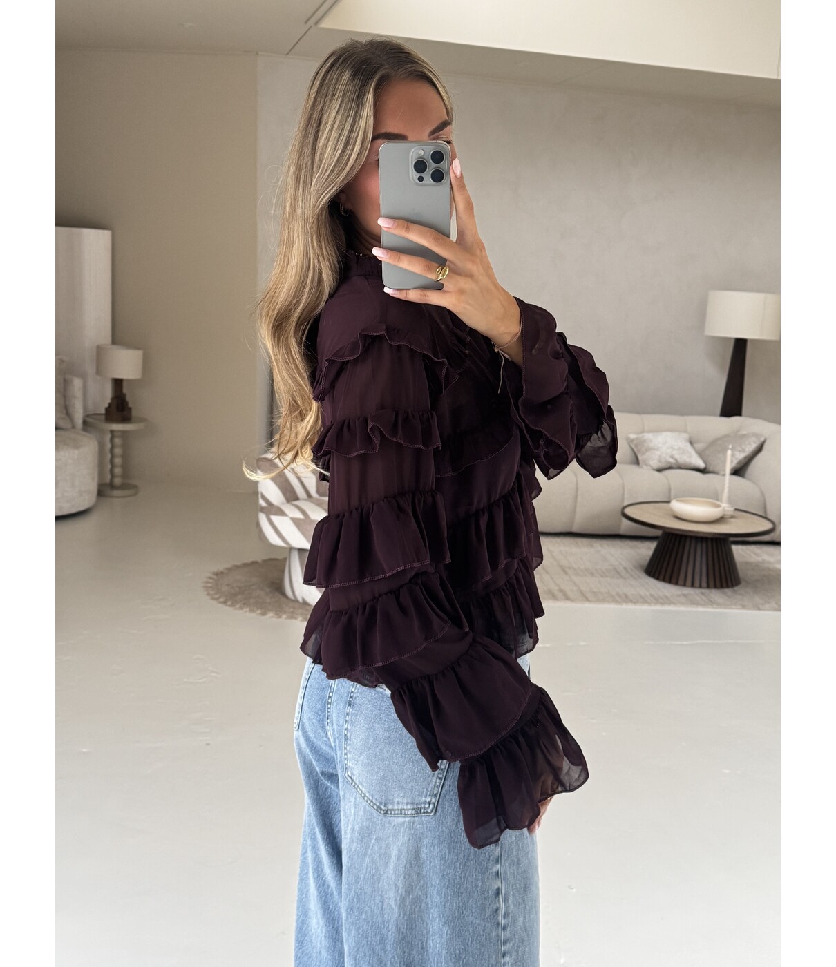 Blouse bordeaux | Shanti