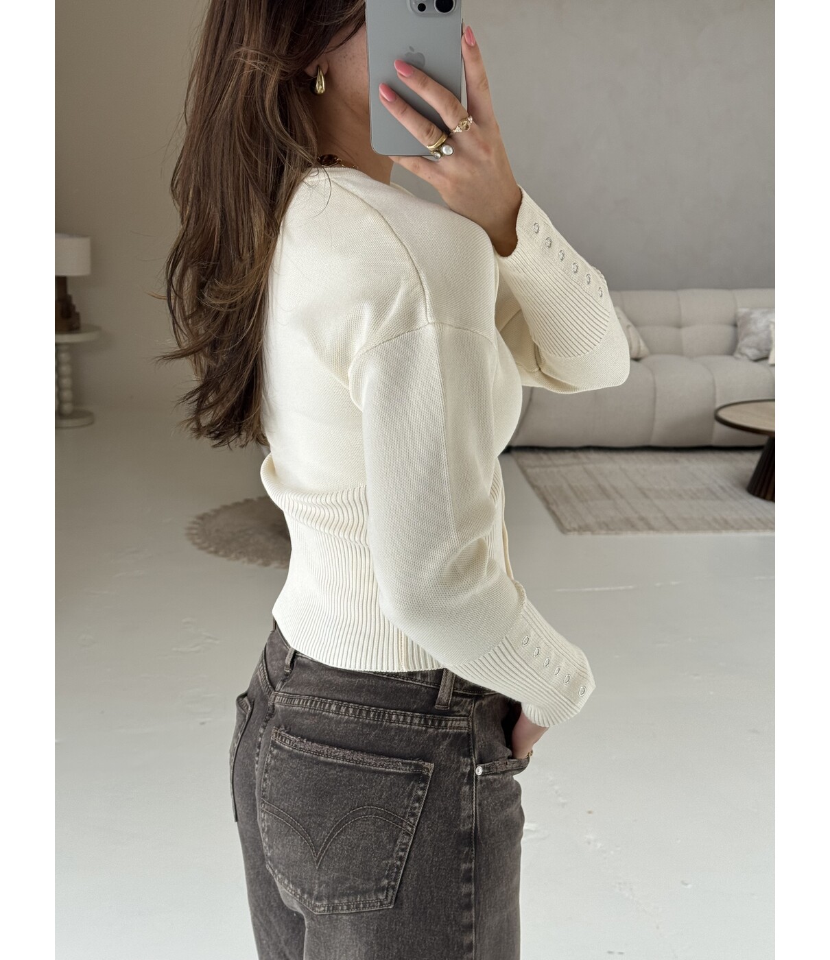 Vest beige | Pam